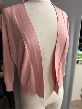 Cielo Soft Pink Open-Front Cardigan. Never worn